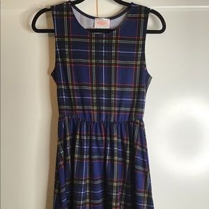 Plaid Knit dress